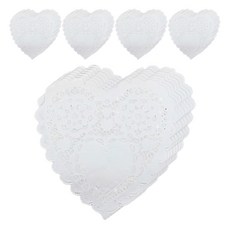 마켓감성 케이터링 도일리페이퍼 100p 12.7cm, 하트, 5개