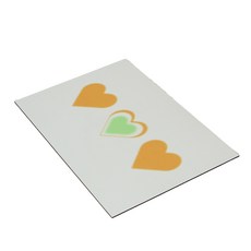 바이빔 빨아쓰는 욕실 주방 소프트 규조토 발매트 40 x 60 cm, 블러하트 오렌지, 1개