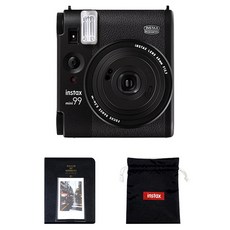 인스탁스 미니99 즉석카메라 + 마카롱 2단앨범 + 파우치 세트 블랙, mini 99, 1세트
