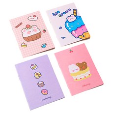 마켓감성 캐릭터 미니 연습장, 랜덤발송(디저트시리즈), 50개