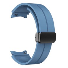 Gelsen Galaxy Watch 4/5/6專用束帶矽膠磁吸錶帶錶帶 曲線型 GDS7, GDS8 藍寶石, 20mm