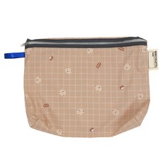 베베슈에뜨 기저귀 파우치, 브라운 곰돌(파우치), 랜덤발송(리본)