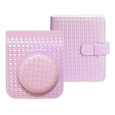 FUJIFILM 富士 instax 馬上看 Mini 12拍立得相機專用包+2層相冊美人魚組, 1組, Instax Mini 12 紫色