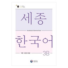 세종한국어 3B 어휘 표현과 문법(Sejong Korean Vocabulary and Grammar 3B), 공앤박