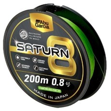 Abu Garcia 土星8股編織釣魚線, 1個, 螢光綠