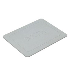 가쯔 프리미엄 BATH 규조토 발매트 M 가로 40cm x 세로 30cm x 두께 1cm, 그레이, 1개