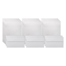 2Youngdesign 彩虹粉彩信紙 12張+信封 6個組, 灰色, 1組