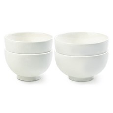 Syracuse CHINA 楓木空氣碗套裝, 湯碗+飯碗, 2組, 素色白款
