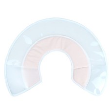 파스텔펫 반려동물 클리어 벨크로 넥카라, 코랄, 1개