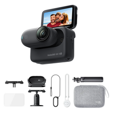 인스타360 얼티밋 번들 액션캠 128GB 인스타360 GO 3S, 인스타360 GO 3S(블랙), 블랙 인스타360 GO 3S(블랙), 블랙