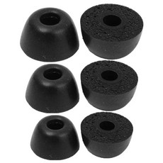 GOOSPERY Galaxy Buds 2 Pro 相容記憶海綿耳塞 S 2p + M 2p + L 2p 套裝, 黑色, 單品, 1組