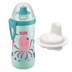누크 퍼스트초이스 키즈 주니어컵 300ml + 스포츠캡 + 하드스파우트 세트, 1세트, 문어
