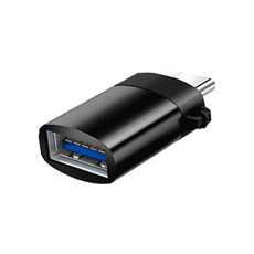 헨센 USB to C타입 휴대용 연결 변환젠더, 블랙, 1개