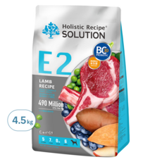 Holistic Recipe SOLUTION 耐吉斯 成犬配方小顆粒無穀乾糧 E2, 活力羊肉餐, 4.54kg, 1袋