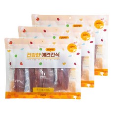 웁스 강아지 건강한 간식, 오리슬라이스, 300g, 3개 - 강아지