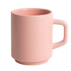 벤자민 무광 파스텔 컬러 레고 스택 머그 330ml, 베이비핑크, 1개 베이비핑크, 1개