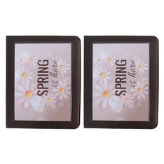 마켓감성 작은 포토카드 앨범 2p, 갈색, 16매