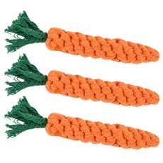 DING DONG PET 寵物胡蘿蔔線玩具, 混色, 3個