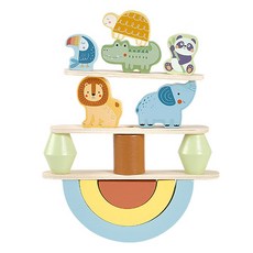 TOOKY TOY 拓客 動物平衡塔, 1個, 混色