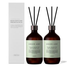 에이센트 네이처 디퓨저, 그린에어리, 500ml, 2개 2개, 500ml, 그린에어리