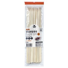 영수산업카멜 캠핑 탕후루 다용도 대나무 꼬지 지퍼백형, 1개, 50개입