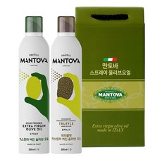 만토바 올리브오일 스프레이 오리지널 200ml + 트러플 200ml 선물세트, 1세트