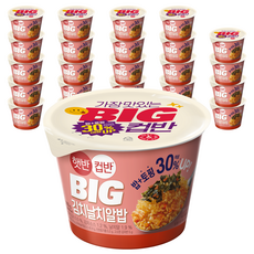 햇반 컵반 BIG 김치날치알밥, 263g, 24개