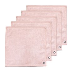 소프트터치 다용도 멀티 반뱀부 핸드타월, 핑크, 5개