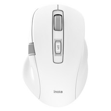 퓨전에프엔씨 아이노트 멀티페이링 무선 블루투스 사이드 휠 좌우 스크롤 마우스 M809RB, 화이트