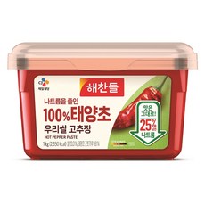 해찬들 나트륨을줄인 태양초 우리쌀 고추장, 1개, 1kg