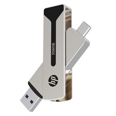 HP OTG Type C & A 911 Pro USB 3.2 외장 SSD HPFD911PRO-256, 256GB, 골드실버