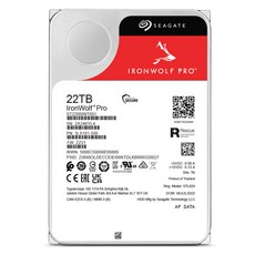 씨게이트 IronWolf Pro HDD, ST22000NT001, 22TB