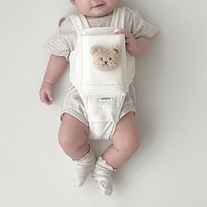 베이비소풍 유아용 뒤방쿠 올인원 뒤집기 방지 쿠션 5~8kg, 아이보리