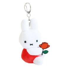 꽃을 든 미피 봉제인형, 8cm, 오렌지, 1개 오렌지, 8cm