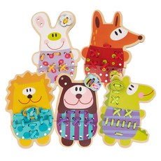TOOKY TOY 拓客 木製動物穿線器套裝, 1組