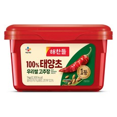 해찬들 100% 우리쌀 태양초 고추장, 1kg, 1개