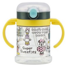 스케이터 원터치 양손 빨대물통 KSHW1N, 미키마우스, 260ml, 1개
