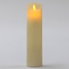 搖頭 LED 細長蠟燭 20 cm, Ivory