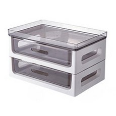GOODIE FOODIE 雙層咖啡用具收納架 39 x 28 x 26.5cm 白色, 1個
