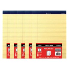 OXFORD 便箋本 A4 40 張, 1入, 5個, 黃色