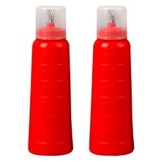 리빙패밀리 뚜껑 스텐 적색소스통, 2개, 730ml