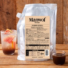 만월회 피치앤블랙티 원액 베이스, 1kg, 1개