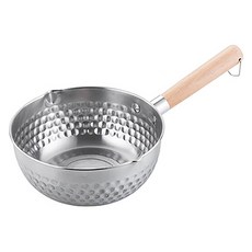 투데이리빙 인덕션 우드 핸들 스텐 편수 냄비 R99230S, 실버, 1개, 20cm