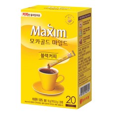 맥심 모카골드 마일드 블랙커피 원두커피믹스, 900mg, 1개, 20개입