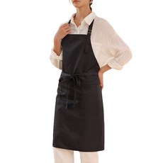 모던 스트랩 앞치마, 블랙, 1개