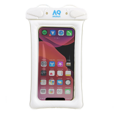 아쿠런 물에 뜨는 원터치 휴대폰 방수팩 WP-AQ10, 화이트, 1개