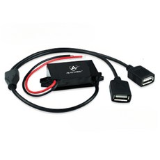 AUTO CREW 汽車 12V 至 5V 3A 降壓轉換電源轉換器直流模組 2 USB AC-TL87, 1個