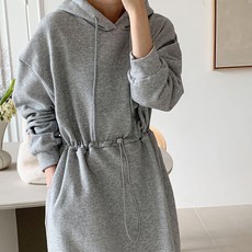 보리맘 기모 후드 롱 임산부 원피스 Kn709