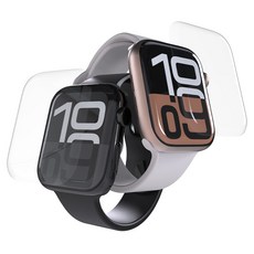제로스킨 애플워치10 PMMA 액정보호필름 2p 세트 46mm, 투명, 1세트
