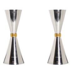 빠다몰 킹메탈웍 클라로 슬림 지거 30ml/45ml, 실버, 2개